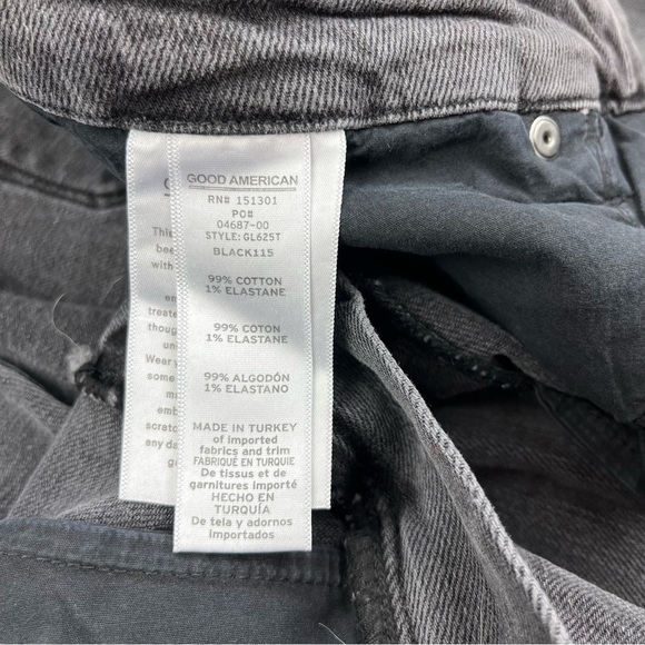 Good American Black Wash GL625T Jeans - Picture 8 of 9